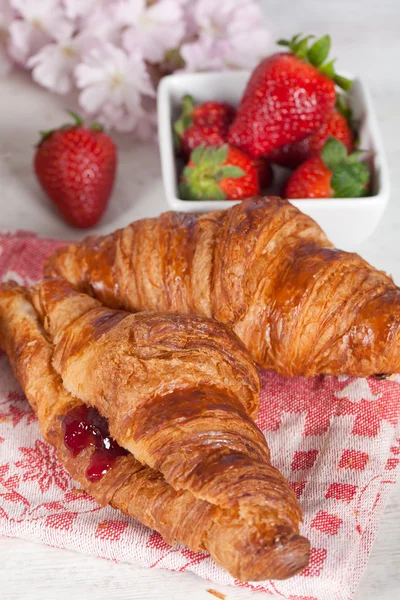 stock image Breakfast with strawberries