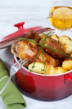 Chicken and potatoes