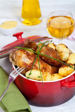 Chicken and potatoes