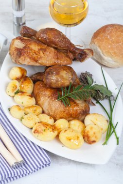 Chicken and potatoes