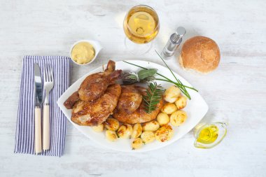 Chicken and potatoes