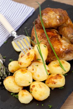 Chicken and potatoes