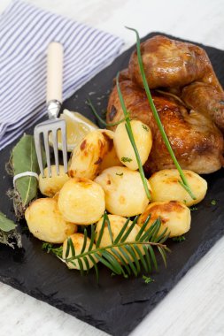 Chicken and potatoes