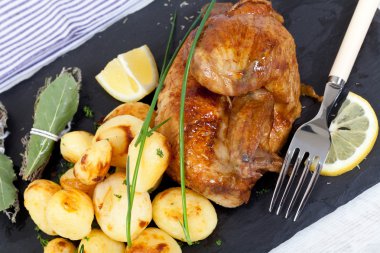 Chicken and potatoes