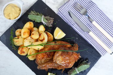 Chicken and potatoes