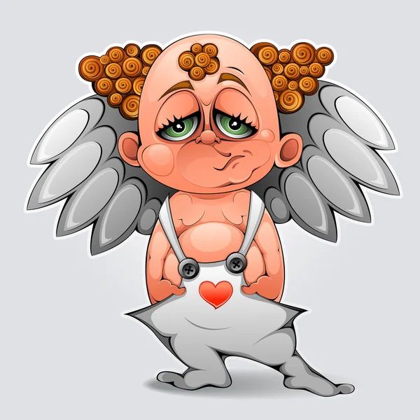 Cupido aburrido — Vector de stock