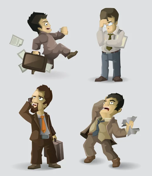 Travailleurs de bureau — Image vectorielle