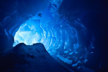Blue ice cave clipart