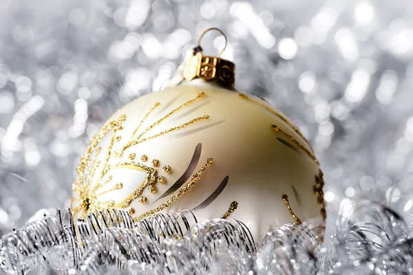 Golden Christmas toy — Stock Photo, Image