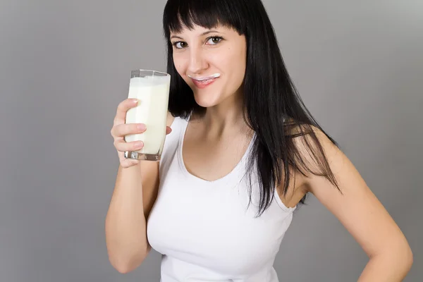 stock image Girl in a white vest