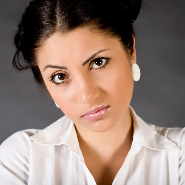 stock image Portrait of the young beautiful girl