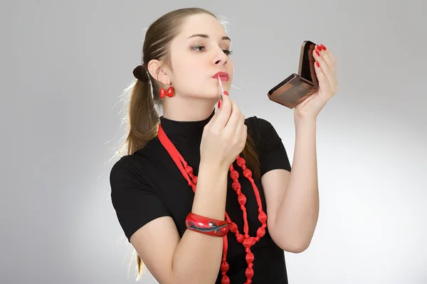 Make-up on the person — Stock Photo, Image