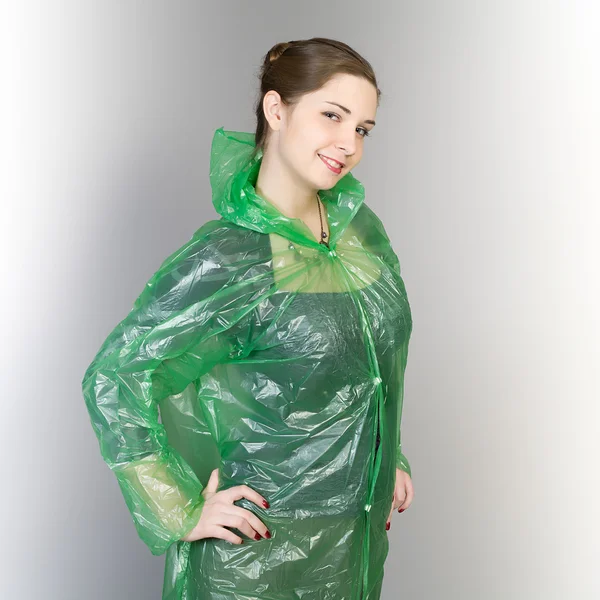 Woman in a green — Stock Photo, Image