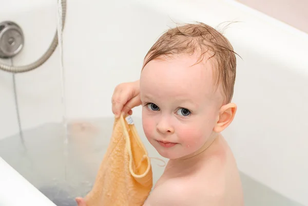 stock image Baby bathing