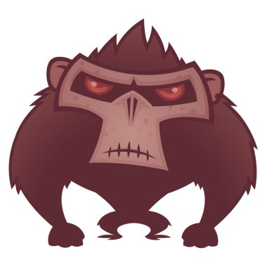 Angry Ape clipart