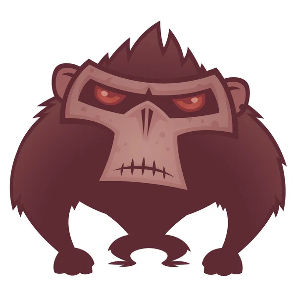 Mono enojado — Vector de stock