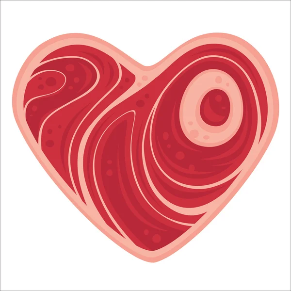 Mięso serca — Wektor stockowy