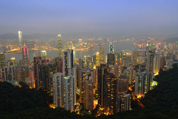 stock image Hong Kong at night