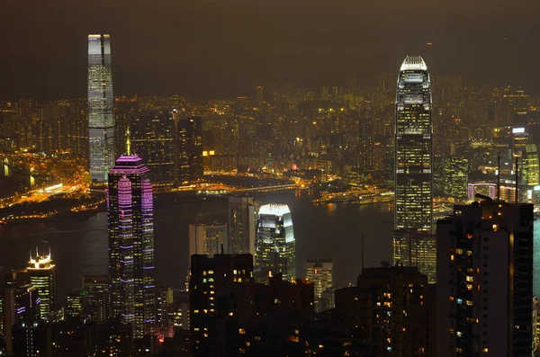 stock image Hong Kong at night