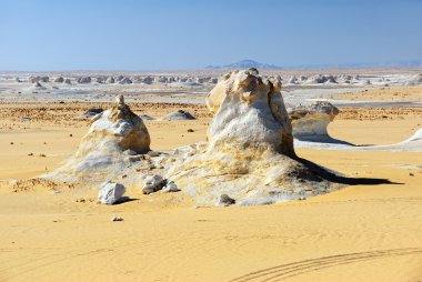 Rocks in the White desert clipart