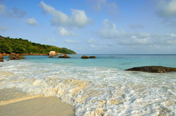 Tropická pláž na ranní — Stock fotografie