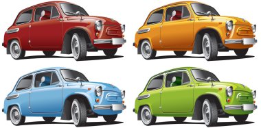 Vintage Small Car clipart