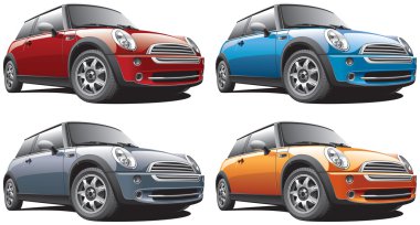 Modern Small Car clipart