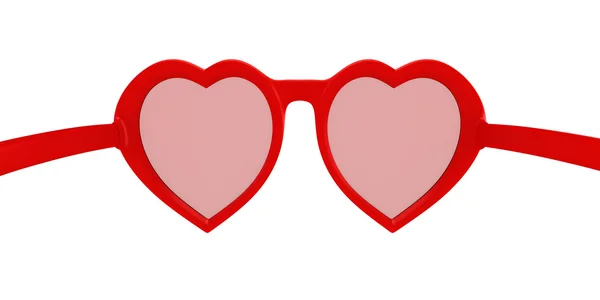 Hjärtformade glasögon — Stockfoto