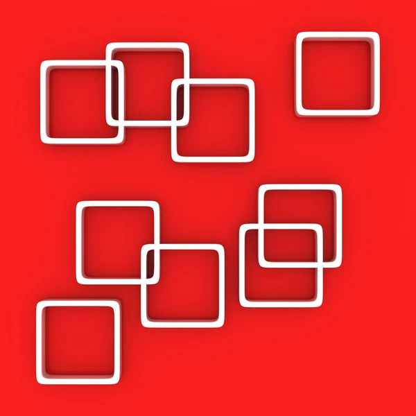 stock image White squares on the red