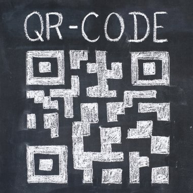 QR-code drawing clipart