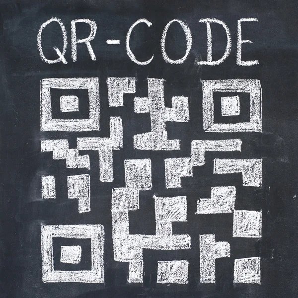Desenho do código QR — Fotografia de Stock