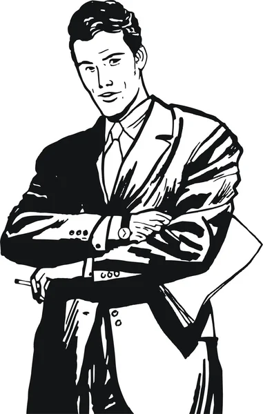 Illustration of a businessman — Stock Photo, Image