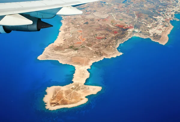 stock image Beautiful kind on island cyprus from the plane