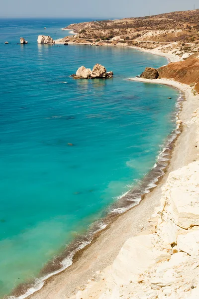 Kıbrıs, Avrupa Afrodit veya petra tou ramiou kaya — Stockfoto