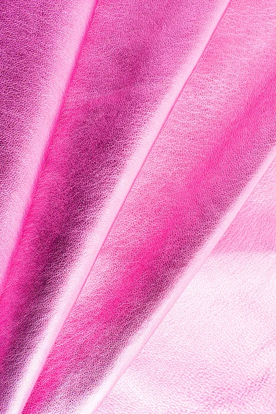 stock image Natural pink leather background closeup