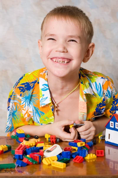 Portrait of a little blond boy — Stock Photo, Image