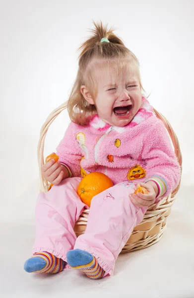 A criança que chora — Fotografia de Stock