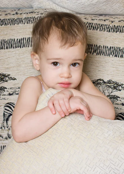 Retrato brilhante do bebê adorável — Fotografia de Stock