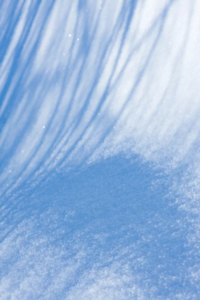 Hintergrund aus Schnee, der mit der Sonne schien — Stockfoto