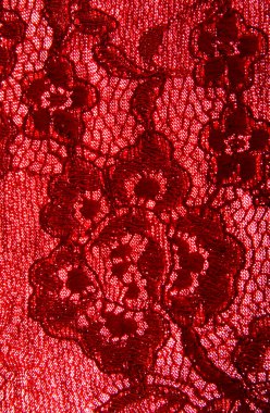 Lace of red colour clipart