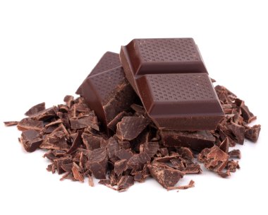 barras de chocolate picados