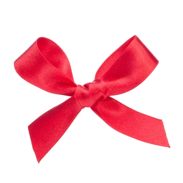 Festive red gift bow — Stock Photo, Image