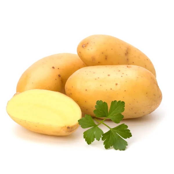 Yeni patates ve yeşil maydanoz — Stok fotoğraf