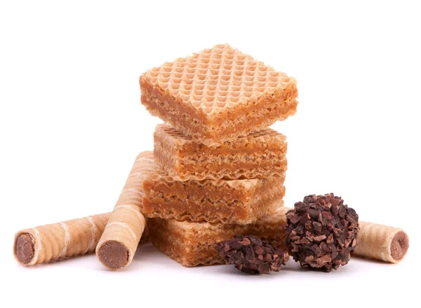 stock image Wafers or honeycomb waffles