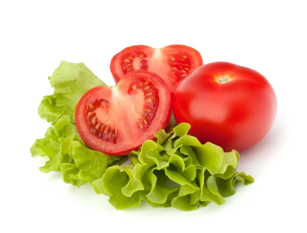 Ensalada de tomate y lechuga — Foto de Stock