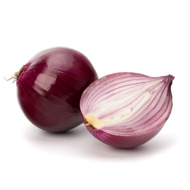 Red sliced onion clipart