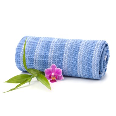 Spa concept. Towel roll. clipart