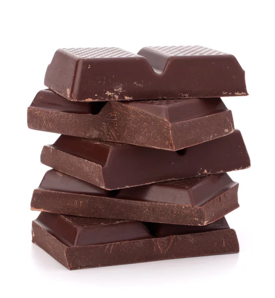 Chocolate bars stack — Stock Photo, Image