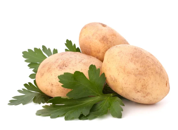 Patates ve maydanoz yaprakları — Stok fotoğraf