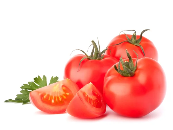 番茄蔬菜和欧芹叶静物 — 图库照片